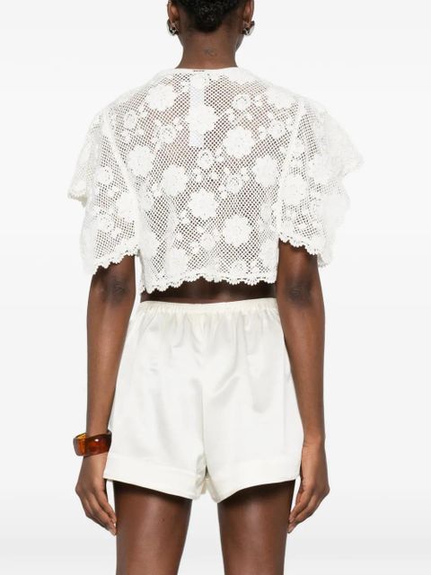 TWINSET crochet top - White