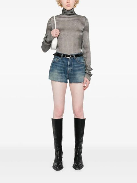 Saint Laurent checked blouse - Neutrals - zdjęcie produktu nr 2