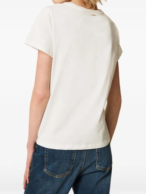 TWINSET floral-print T-shirt - White