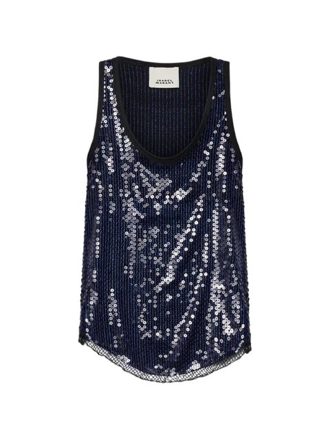 ISABEL MARANT Renelle top - Blue - zdjęcie produktu nr 1