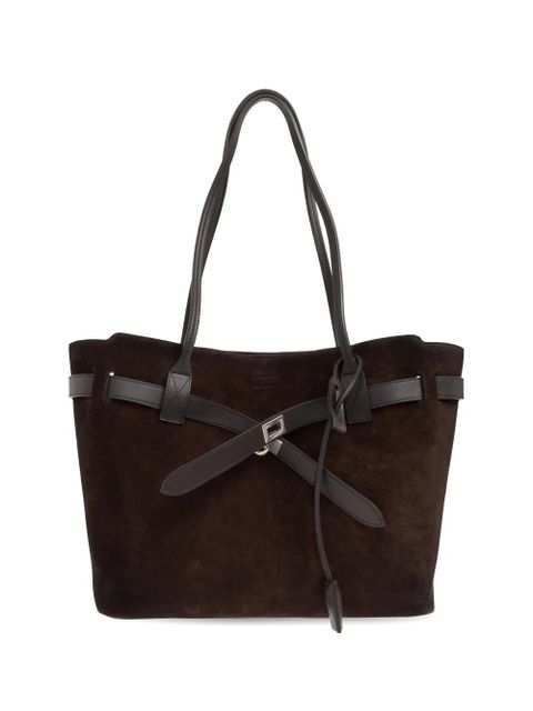 Balenciaga medium Bel Air leather tote bag - Brown - zdjęcie produktu nr 1