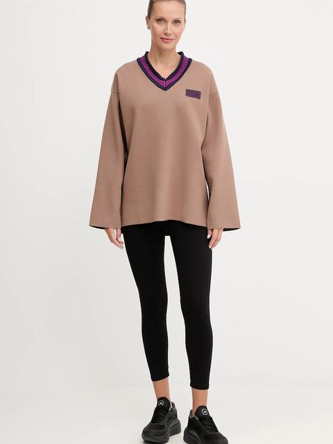 EA7 Emporio Armani sweter damska kolor beżowy lekki AF18425.7X000388 - zdjęcie produktu nr 2