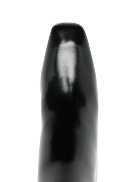 TOTEME 85mm glossy-finish leather boots - Black