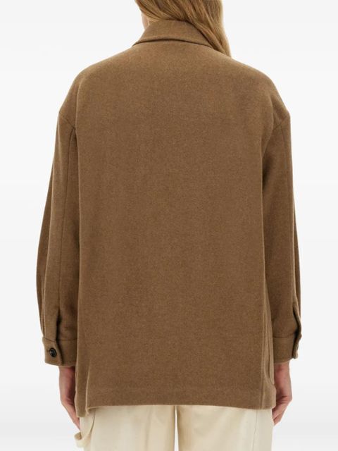 Max Mara Eligio patch-pocket coat - Brown