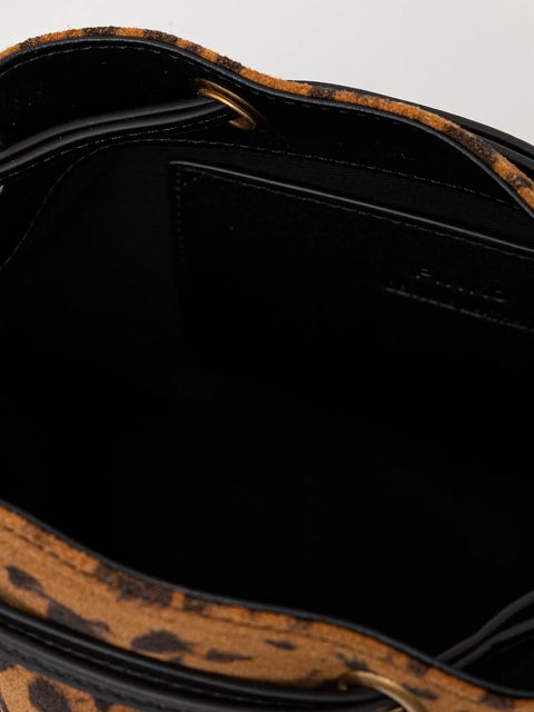 Pinko torebka zamszowa kolor brązowy 104303 A32A - zdjęcie produktu nr 2