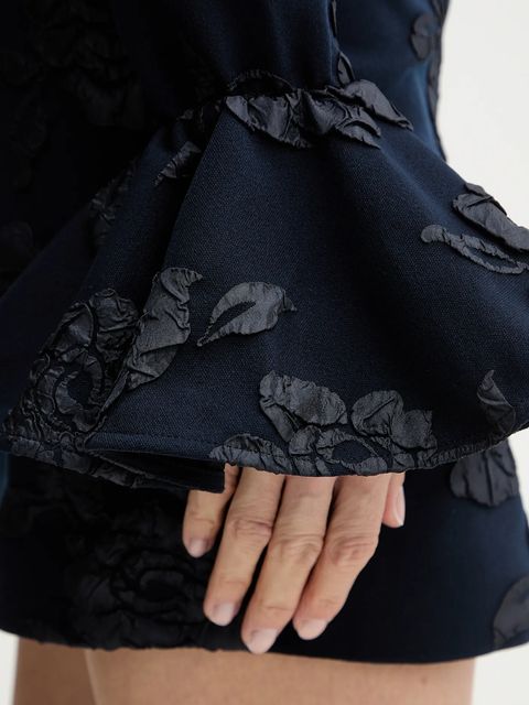 Rotate sukienka kolor granatowy mini prosta 1151182318