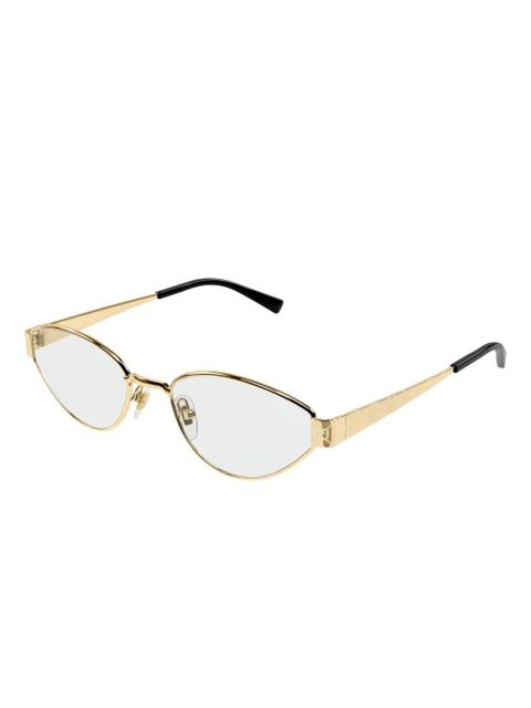 Gucci Eyewear cat-eye frame glasses - Gold - zdjęcie produktu nr 2