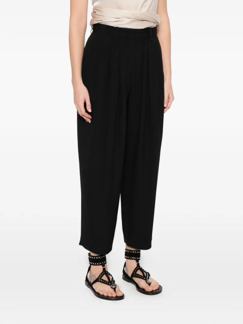 ISABEL MARANT Janice pleated trousers - Black