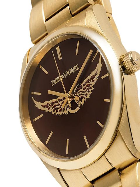 Zadig&Voltaire Wings steel watch - Brown