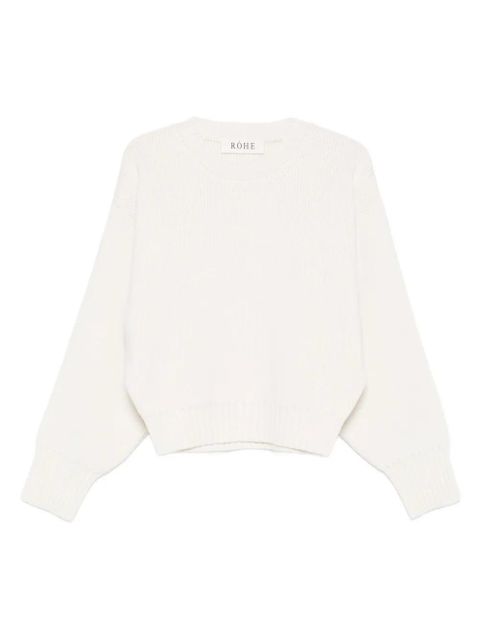 Róhe sculptural crew-neck sweater - White - zdjęcie produktu nr 1