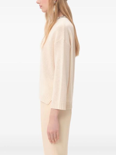 Valentino Garavani embroidered sweater - Neutrals