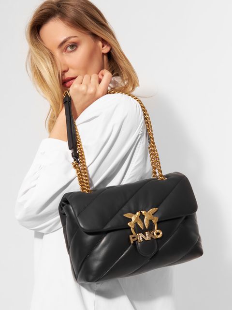 PINKO - Czarna torebka Love Classic Puff Maxy