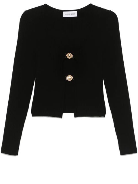 Marine Serre knit cardigan - Black - zdjęcie produktu nr 1