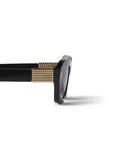 Lanvin geometric-frame sunglasses - Black