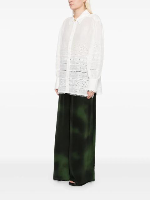 Aje cloud embroidered shirt - Neutrals