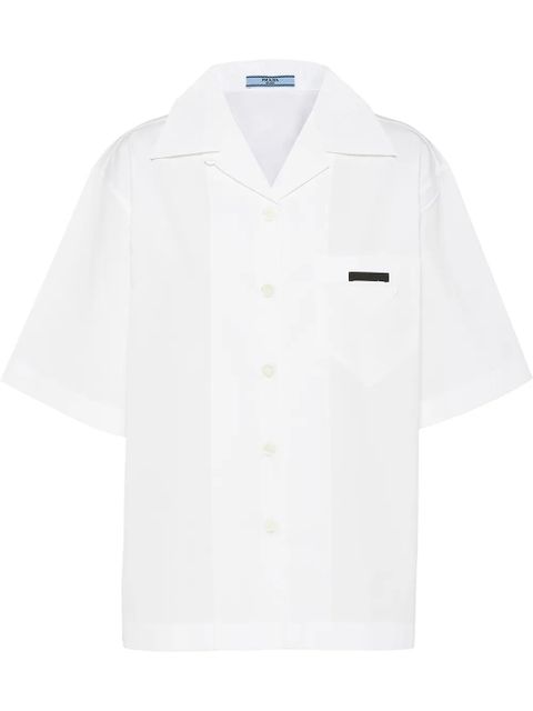 Prada panelled bowling-style shirt - White - zdjęcie produktu nr 1