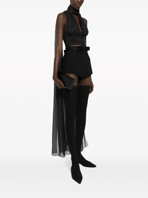 Dolce & Gabbana DG logo-appliqué clutch - Black