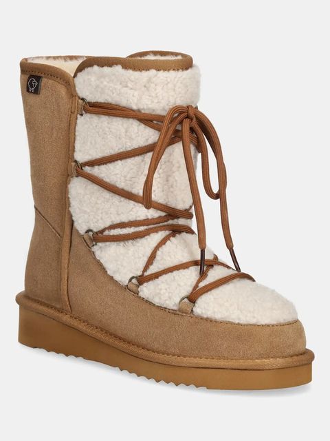 Answear.LAB śniegowce zamszowe kolor brązowy - zdjęcie produktu nr 1