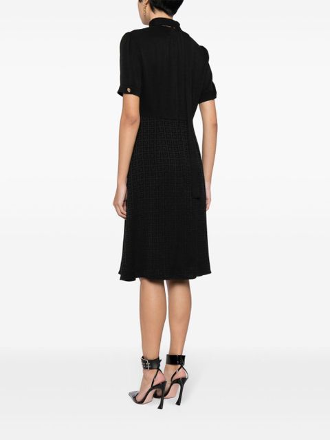 Givenchy 4G-jacquard silk midi dress - Black