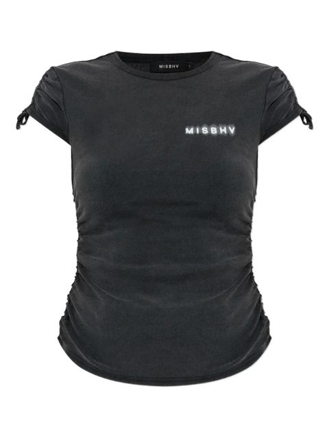 MISBHV drawstring-sleeve T-shirt - Black - zdjęcie produktu nr 1