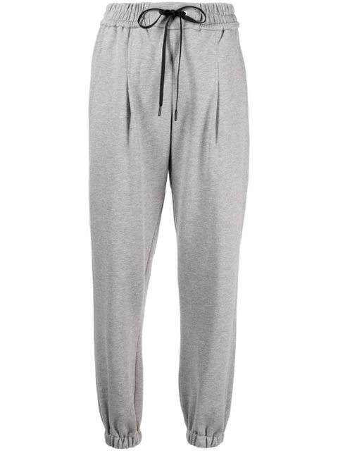 3.1 Phillip Lim mélange-effect drawstring track pants - Grey - zdjęcie produktu nr 1