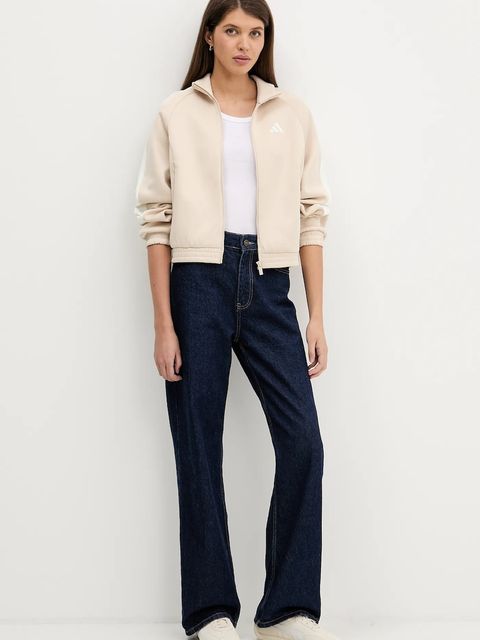 adidas bluza Stadium damska kolor beżowy z nadrukiem KB4946 - zdjęcie produktu nr 2