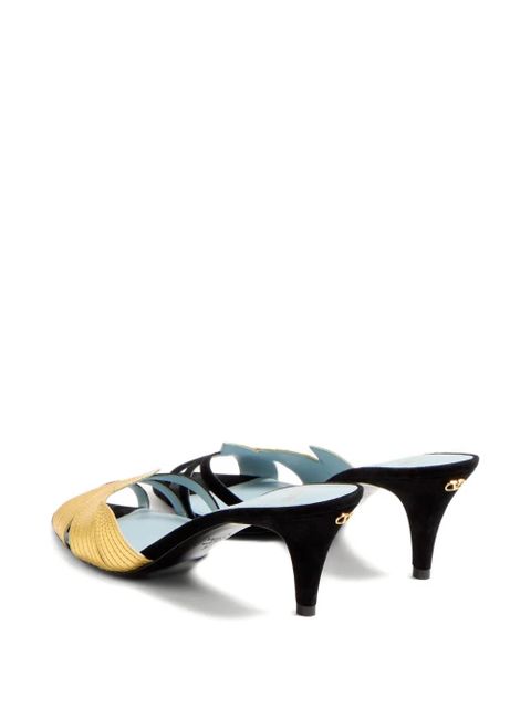 Valentino Garavani Foliefoliage sandals - Black