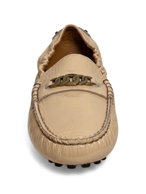 Tod's chain-detail loafers - Neutrals