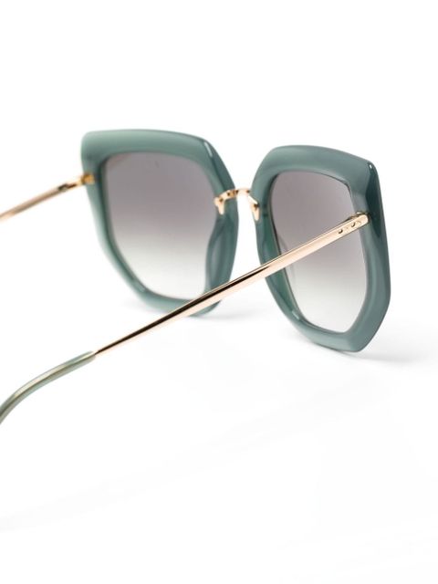 ISABEL MARANT cat-eye frame sunglasses - Green