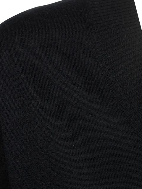 Weekend Max Mara V-neck knit wool sweater - Black