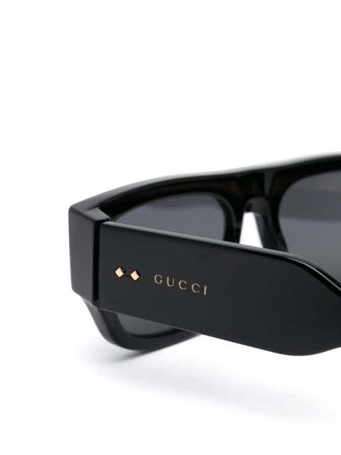 Gucci Eyewear stud square-frame sunglasses - Black