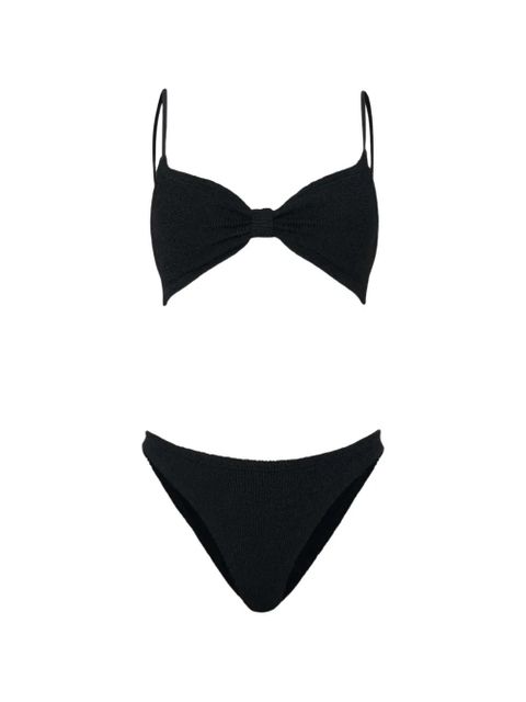 Hunza G Alicia spaghetti-strap bikini set - Black - zdjęcie produktu nr 1