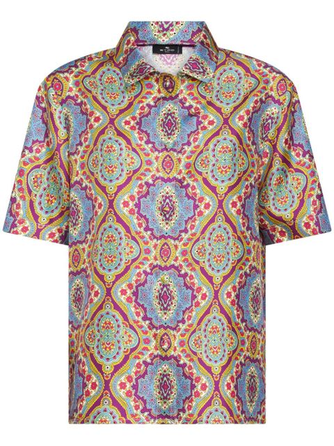 ETRO paisley-print silk shirt - Pink - zdjęcie produktu nr 1