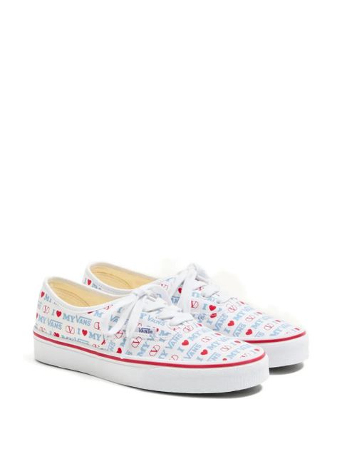 Valentino Garavani x Vans Love-print sneakers - White