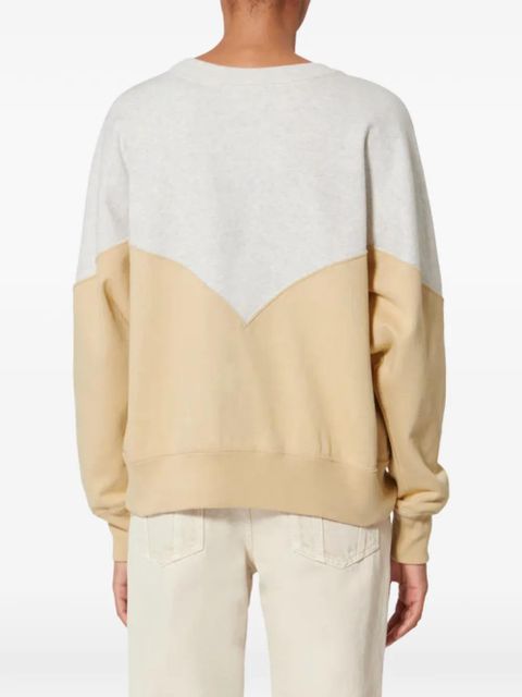 ISABEL MARANT Houston logo colour-block sweatshirt - Neutrals