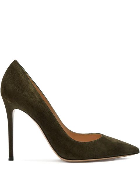 Gianvito Rossi 105mm Gianvito suede pumps - Green - zdjęcie produktu nr 1