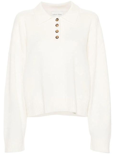 LouLou de Saison Homere polo sweater - White - zdjęcie produktu nr 1