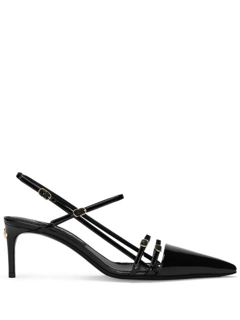Dolce & Gabbana DG-plaque leather pumps - Black - zdjęcie produktu nr 1