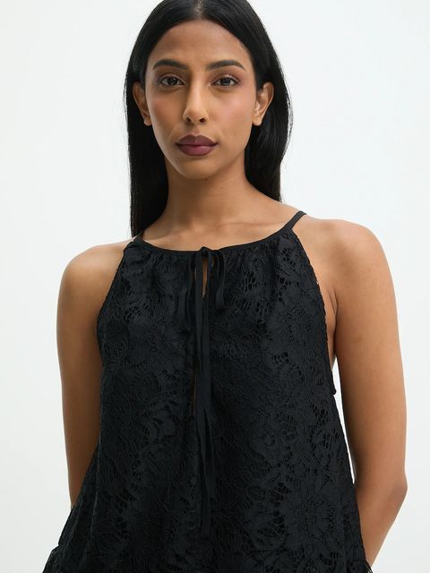 Answear.LAB bluzka damska kolor czarny wzorzysta