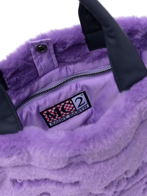 MC2 Saint Barth Colette faux-fur tote bag - Purple