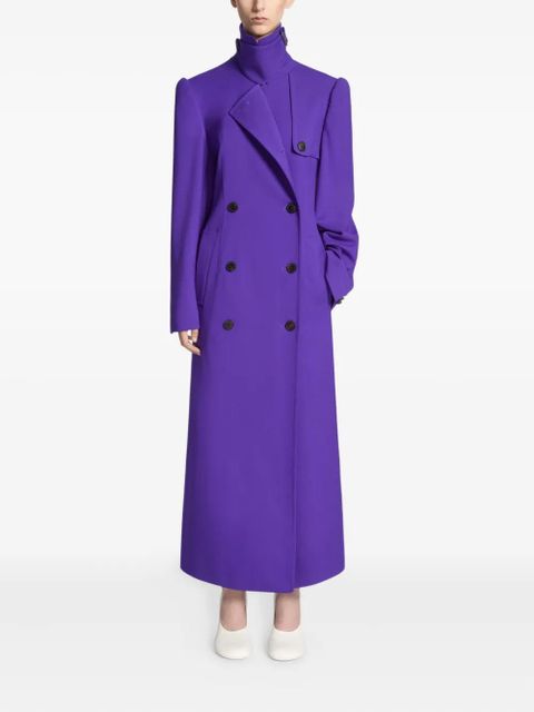 DRIES VAN NOTEN double-breasted belted coat - Purple - zdjęcie produktu nr 2