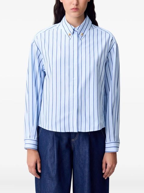 Claudie Pierlot Oversized striped shirt - Blue