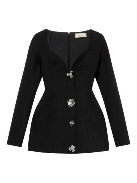 Blumarine jewel-embellished mini dress - Black - zdjęcie produktu nr 1