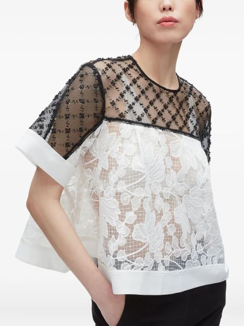 3.1 Phillip Lim beaded lace top - White - zdjęcie produktu nr 2