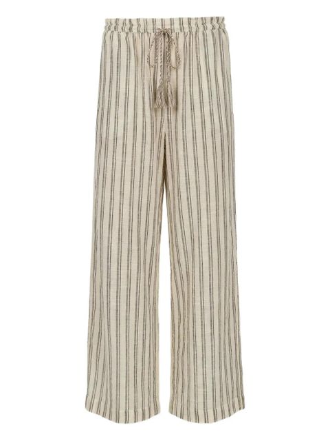 Ulla Johnson Josephine striped tassel trousers - Neutrals - zdjęcie produktu nr 1