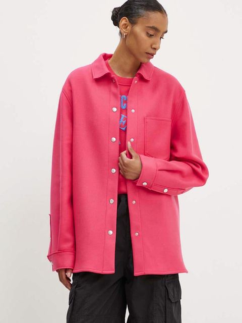 Moschino Jeans kurtka koszulowa wełniana - zdjęcie produktu nr 1