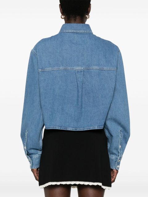 SANDRO cropped shirt - Blue