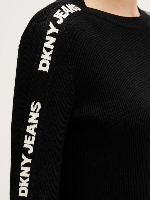 Dkny sweter damski kolor czarny lekki DJ6R0104