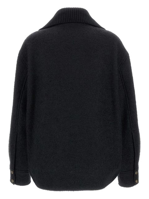Moncler zip-up patch-pockets shirt - Black