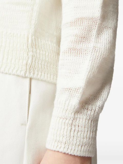 Tod's V-neck knit cardigan - White